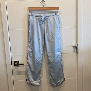 EUC LAKE XS “Americana” Light blue red piped poplin pajama pant MAKE ME AN OFFER